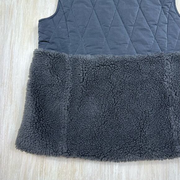 Dylan Gray Full Zip Quilted Sherpa Sleeveless Fleece Cozy Outerwear Vest Medium - Picture 8 of 15
